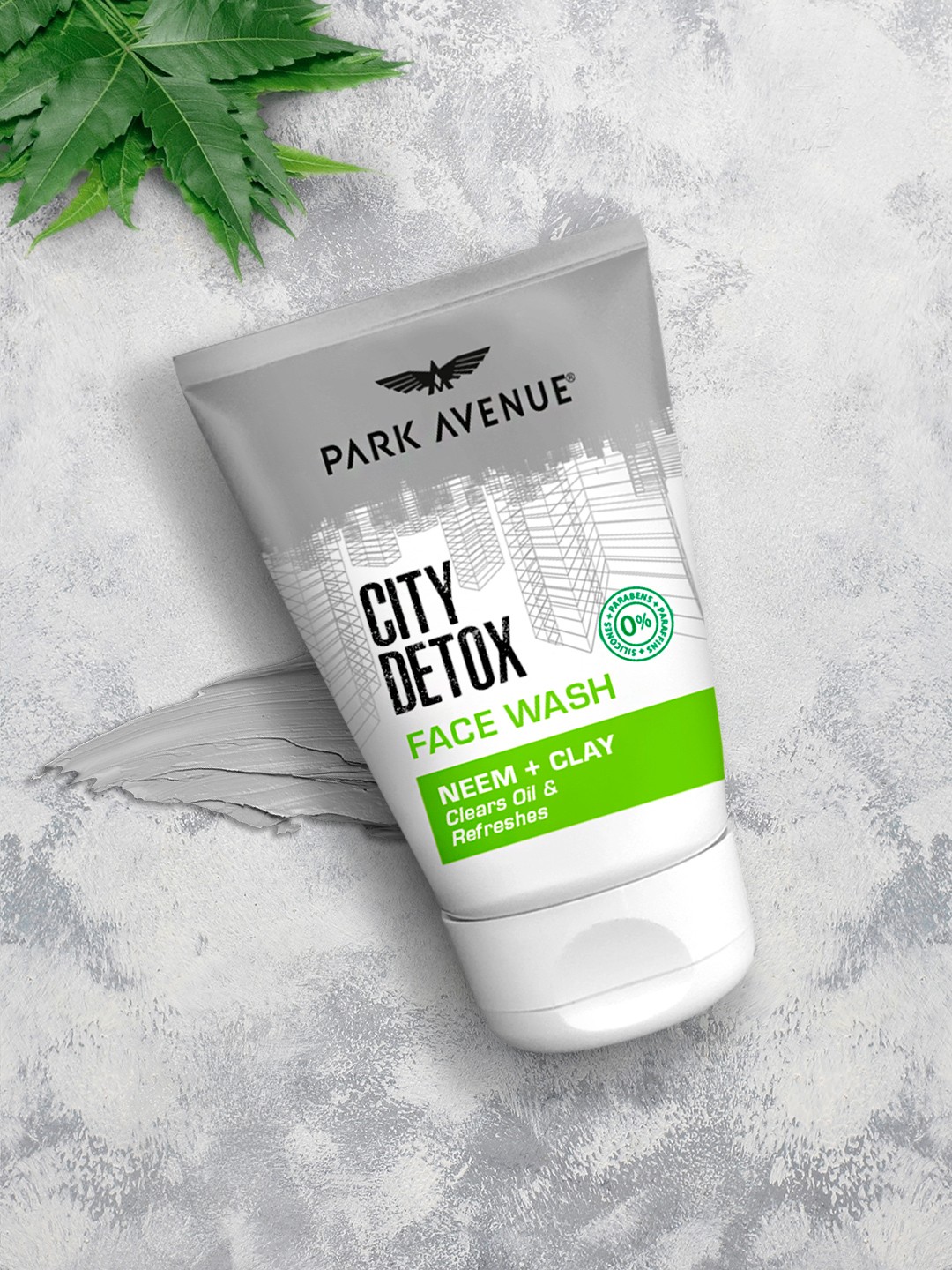 

Park Avenue Paraben Free Neem + Clay Oil Clear & Refreshing City Detox Face Wash 100 gm, Grey