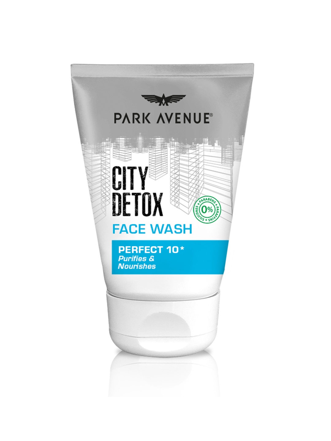 

Park Avenue Men City Detox Perfect 10 Face Wash - Purifies & Nourishes - 100 g, White