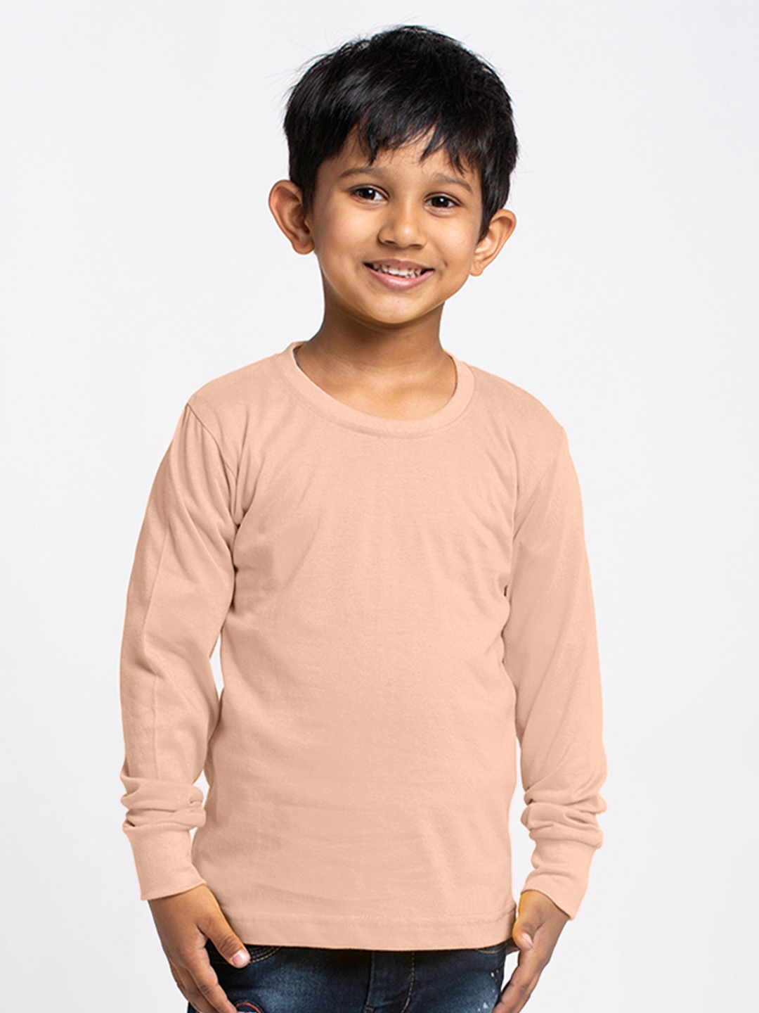 

Friskers Boys Coral Solid Running T-shirt