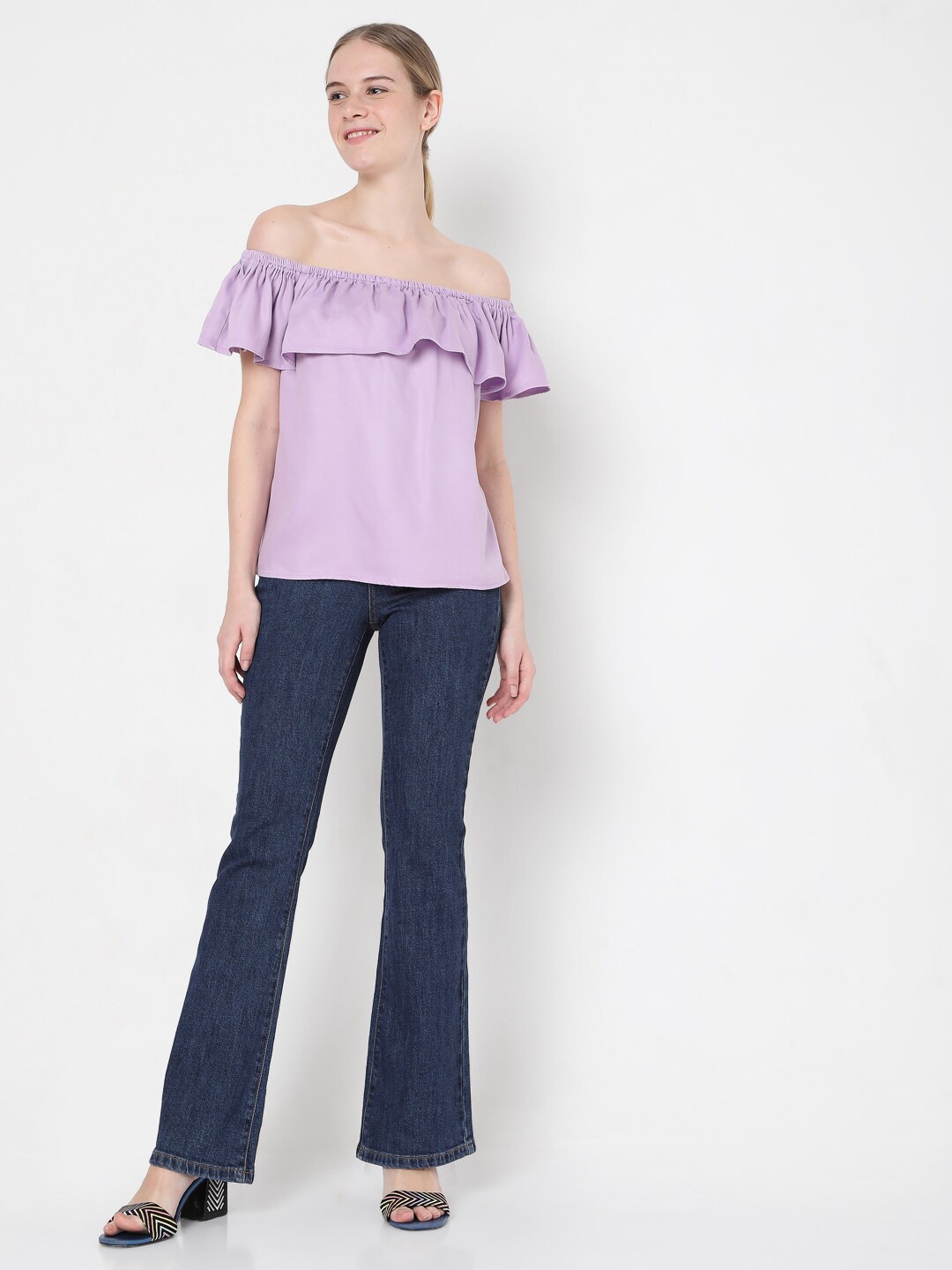 

Vero Moda Lavender Off-Shoulder Bardot Top