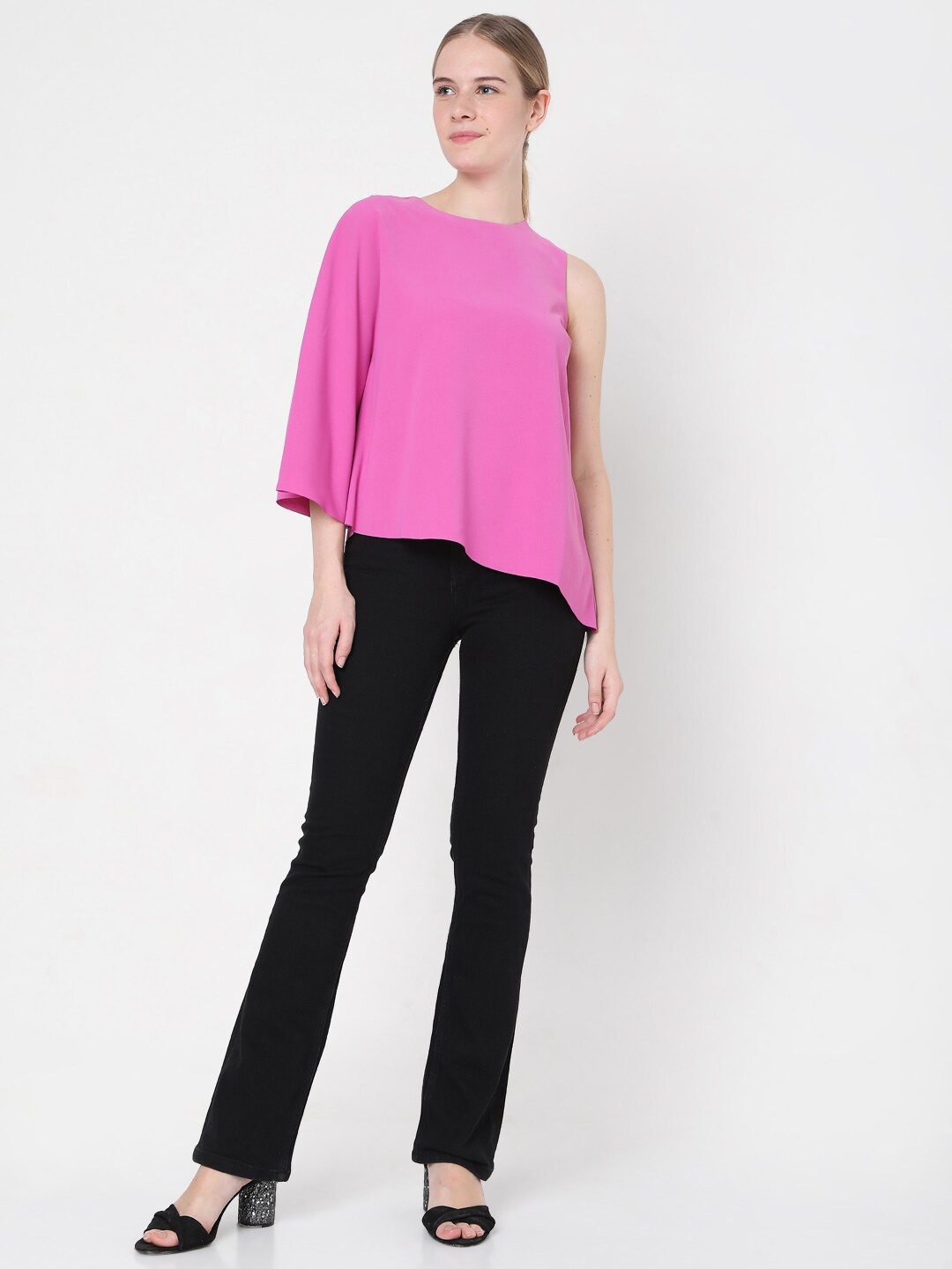 

Vero Moda Women Pink Solid Top