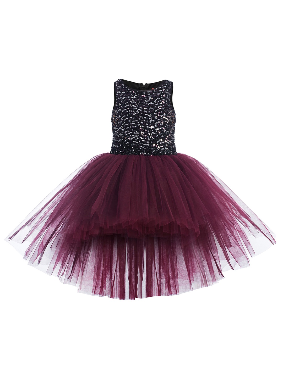 

Toy Balloon kids Violet Embellished Net Dress