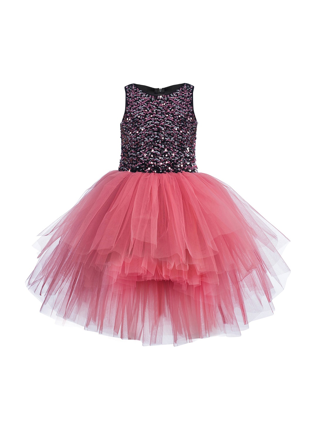 

Toy Balloon kids Pink Embellished Net Dress