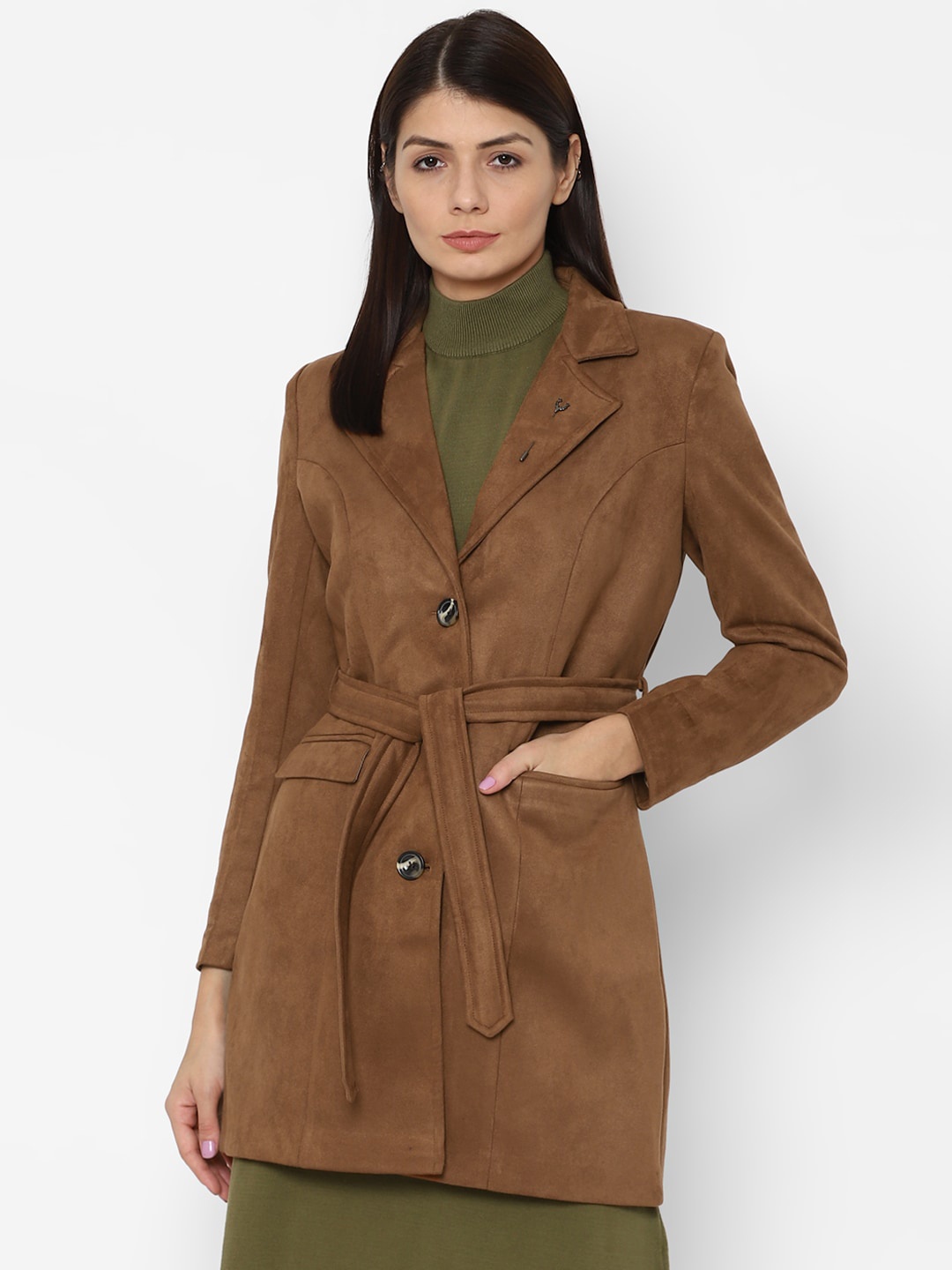 

Allen Solly Woman Women Brown Longline Tailored Jacket