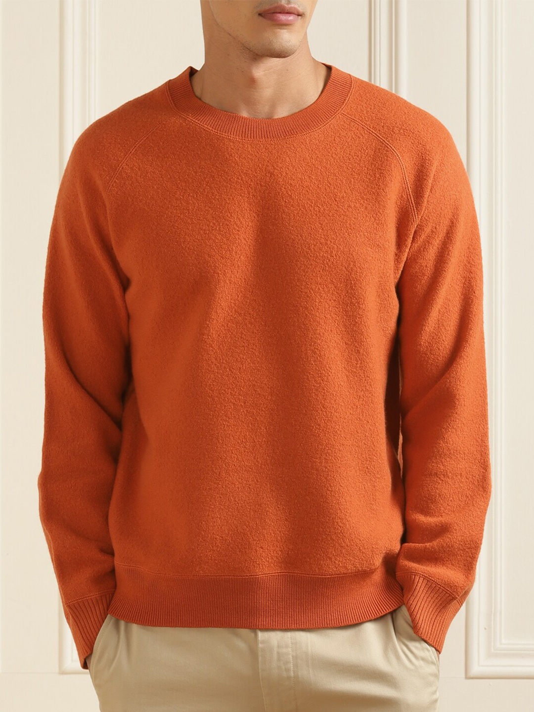 

Ted Baker Men Orange Solid Pullover