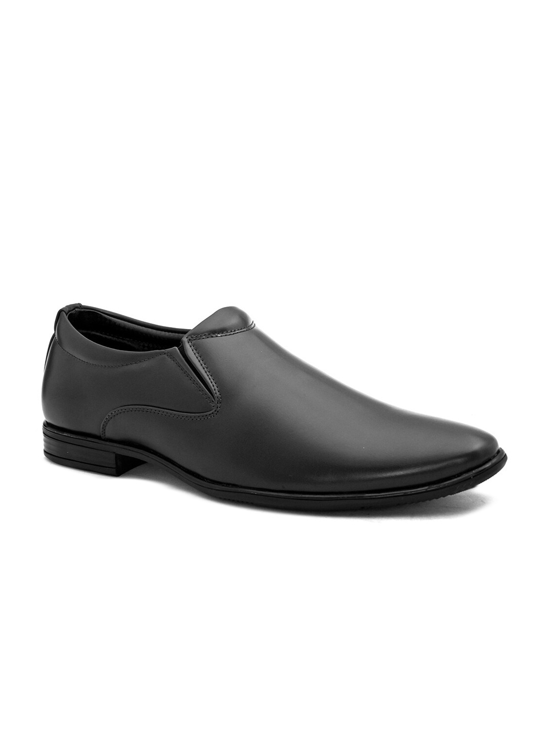 

ALBERTO MORENO Men Black Solid Formal Slip-On Shoes