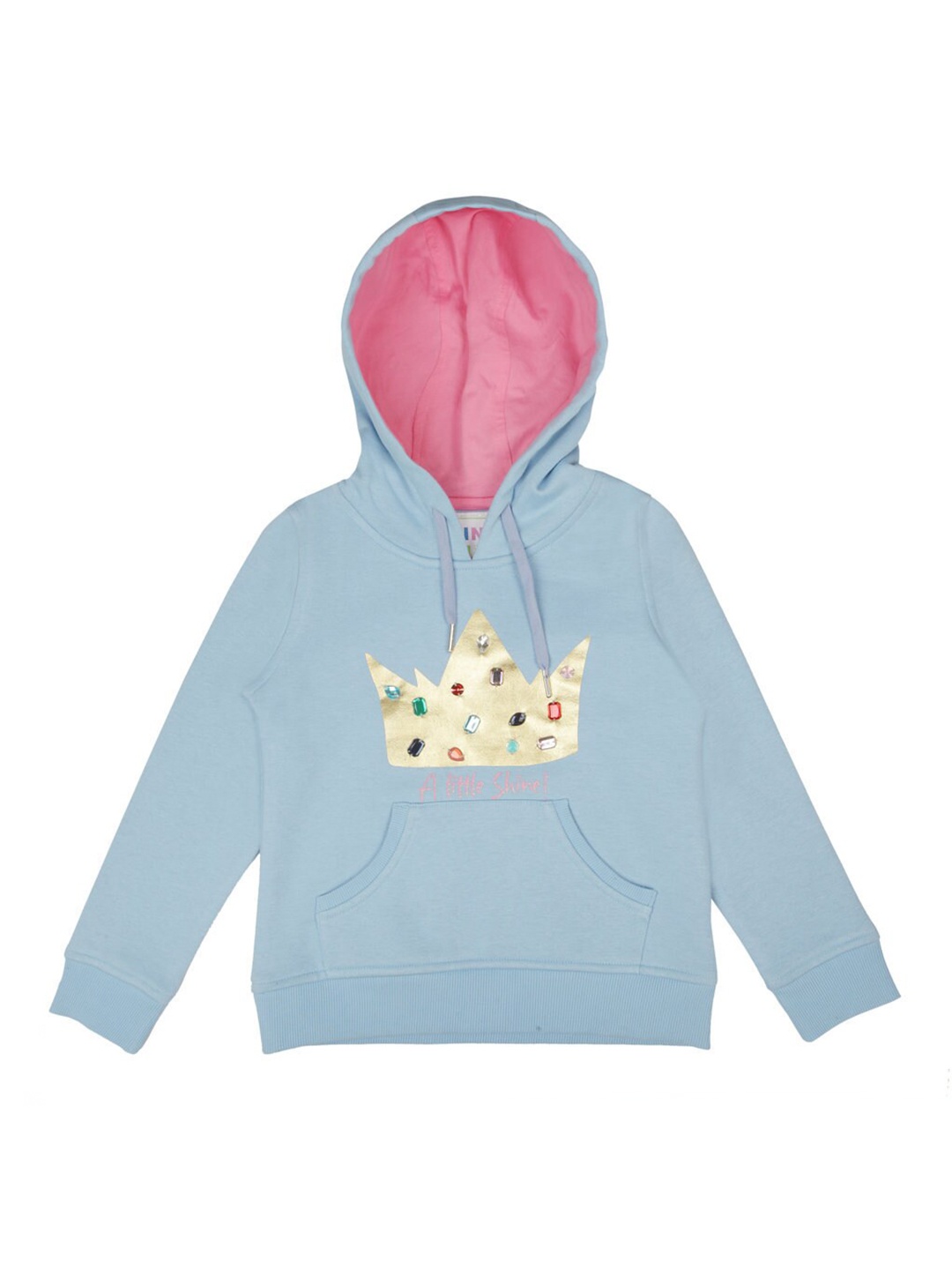 

Tiny Girl Girls Blue Hooded Sweatshirt