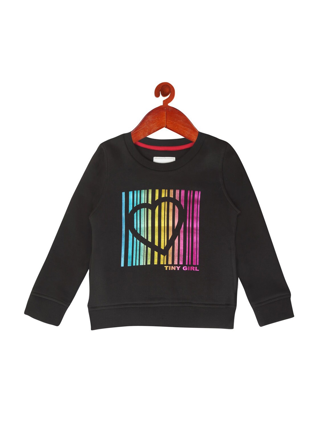 

Tiny Girl Girls Black Printed Sweatshirt