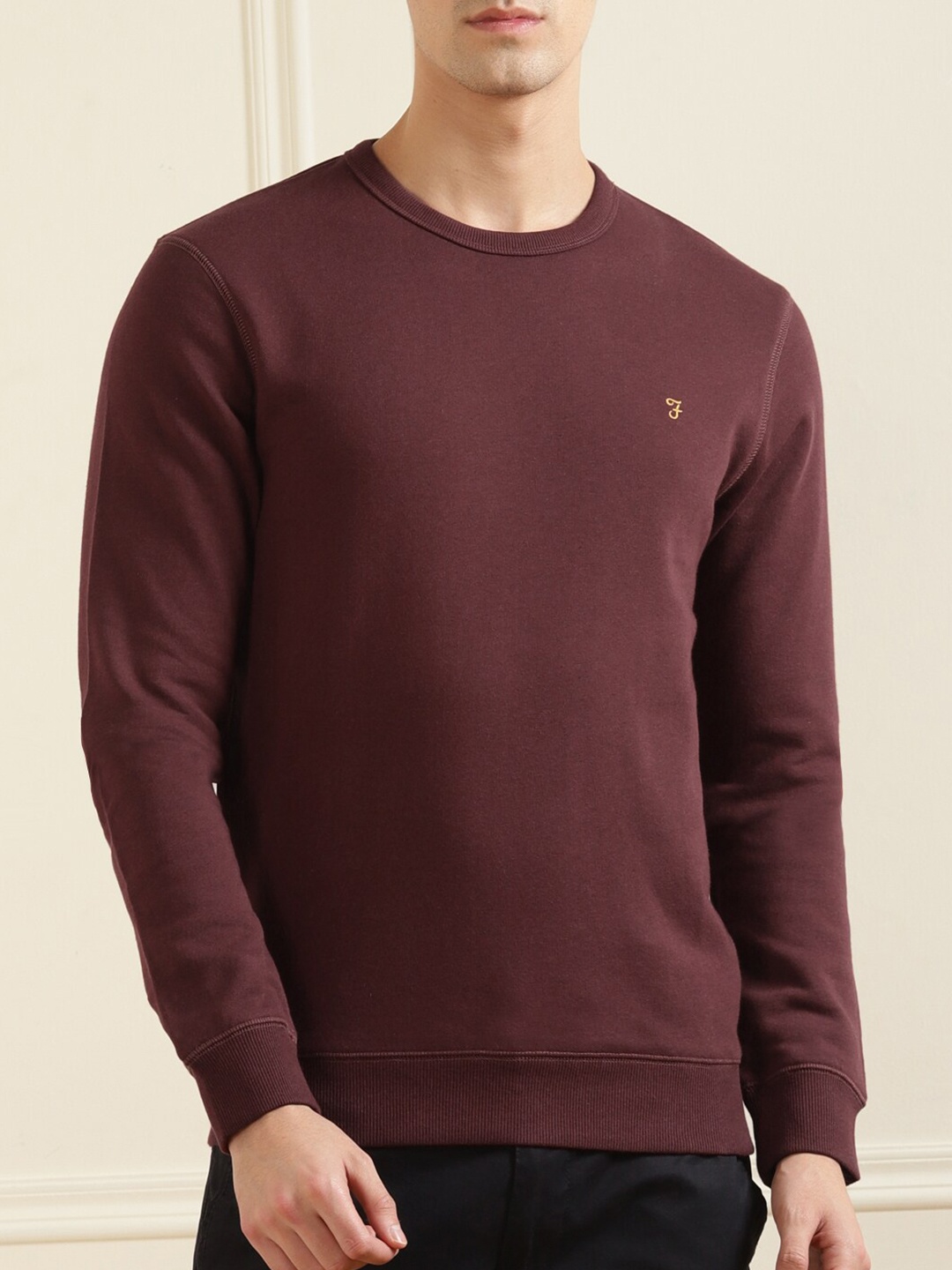 

Farah Men Maroon Sweatshirt