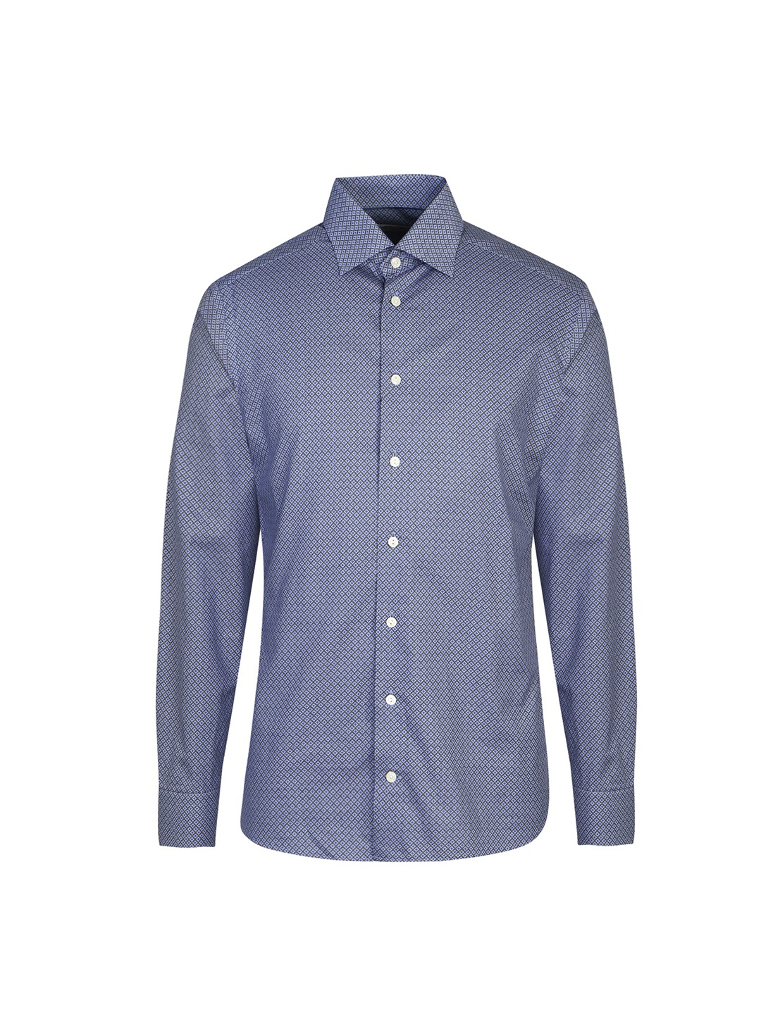 

Eton Men Blue Printed Formal Shirt