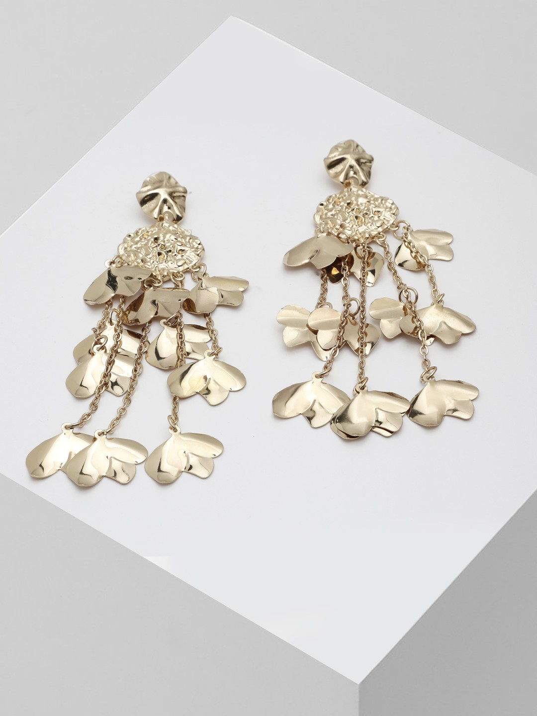 

AVANT-GARDE PARIS Gold-Toned Contemporary Drop Earrings