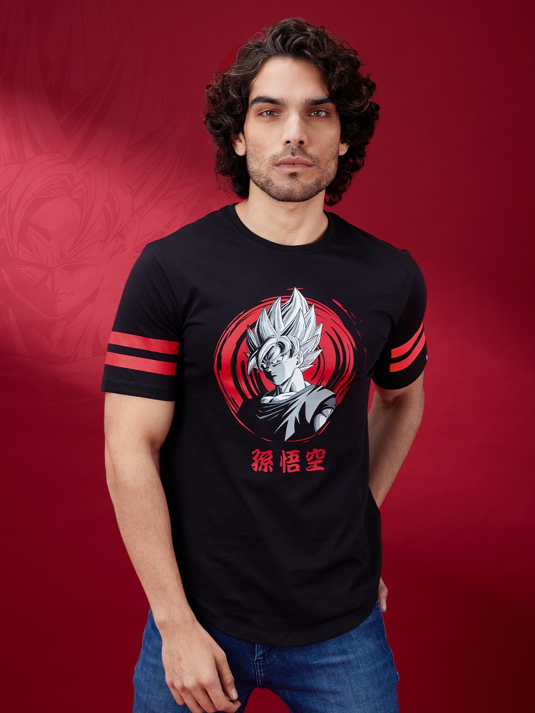 

The Souled Store Men Black T-shirt