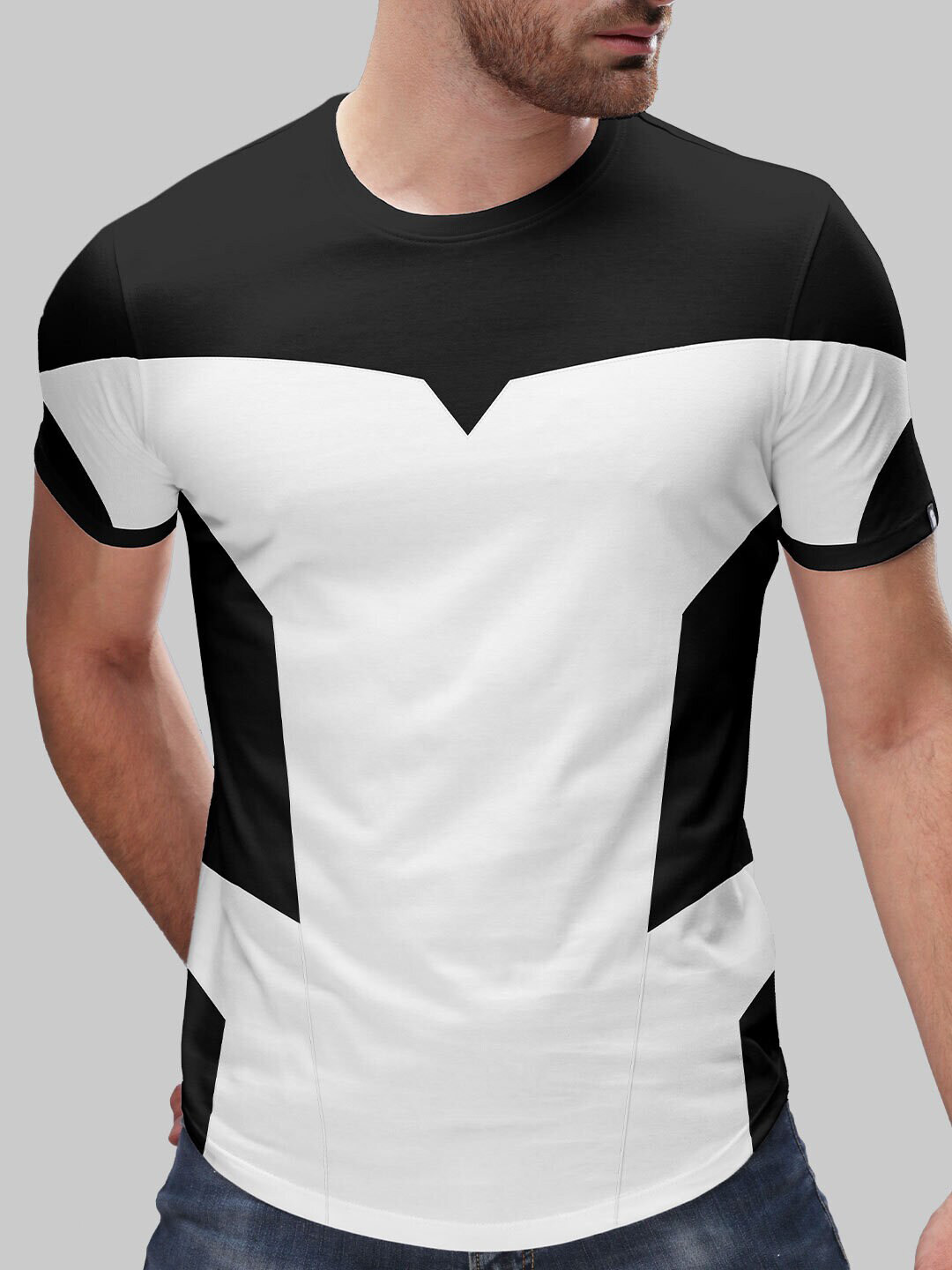 

The Souled Store Men White & Black Cotton T-shirt