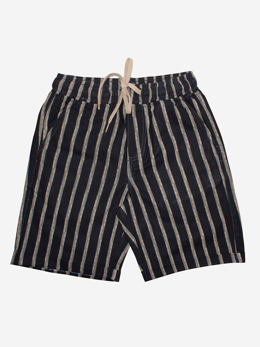 

KiddoPanti Boys Black Striped Shorts