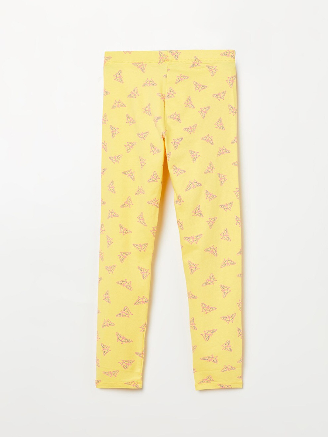 

Fame Forever by Lifestyle Girls Yellow Printed Cotton Leggings