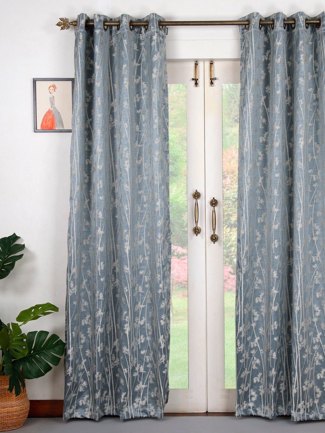 

Ariana Grey Door Curtain
