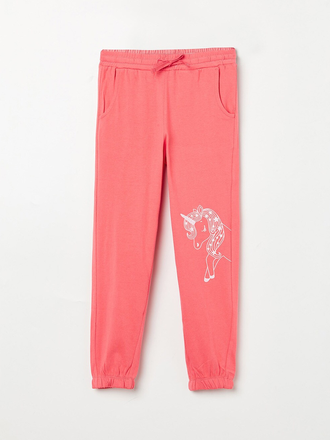 

Fame Forever by Lifestyle Girls Pink Solid Cotton Joggers