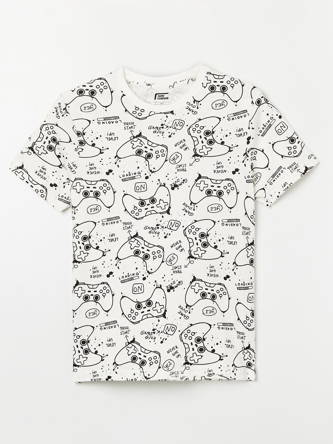 

Fame Forever by Lifestyle Boys White Printed T-shirt