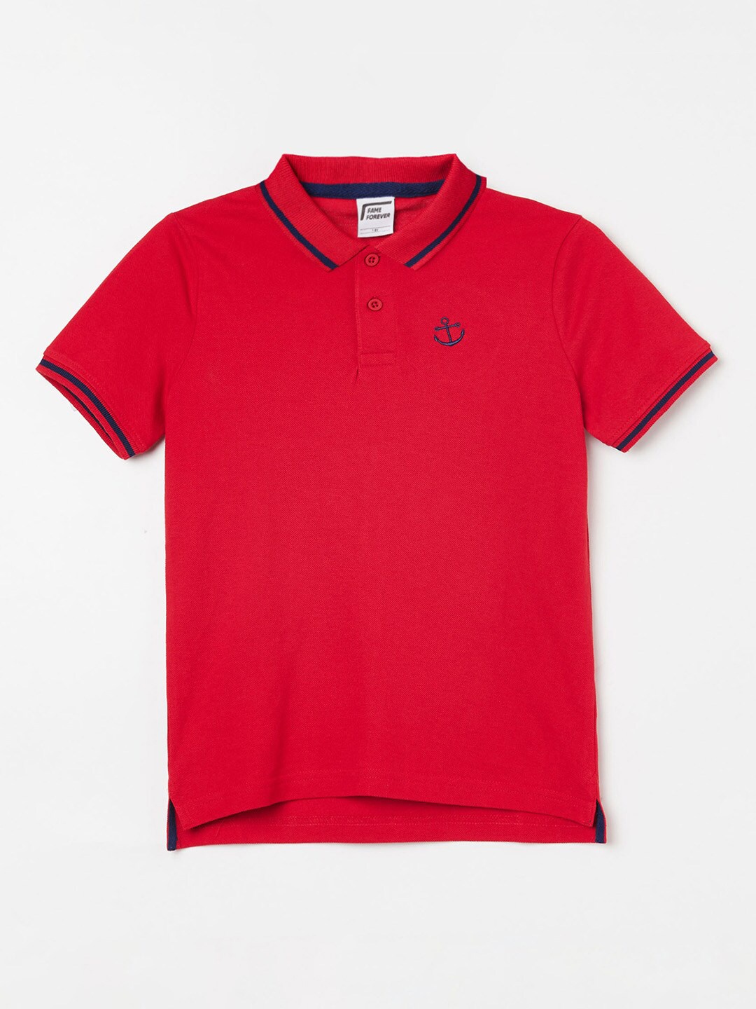 

Fame Forever by Lifestyle Boys Red Polo Collar T-shirt