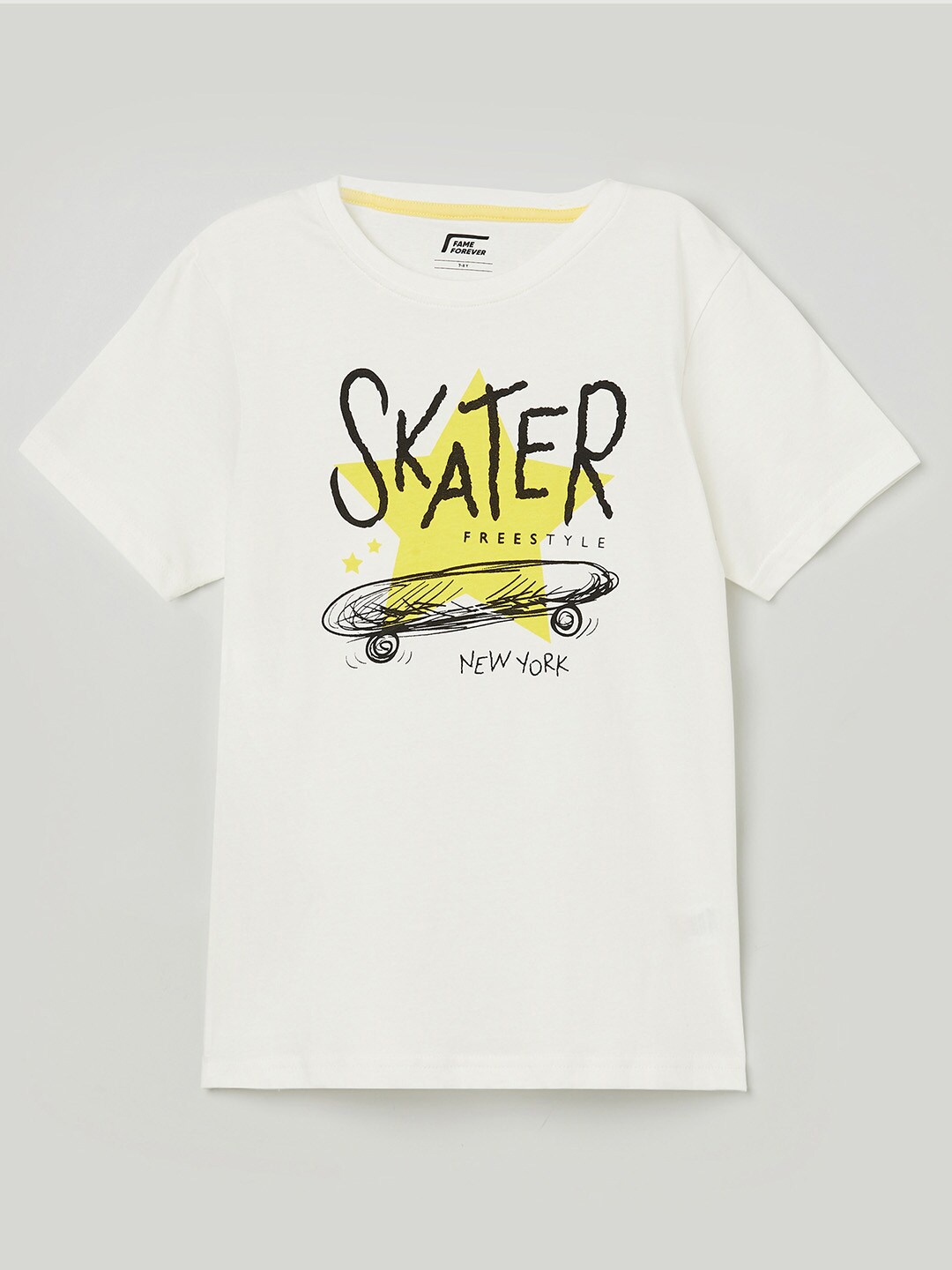 

Fame Forever by Lifestyle Boys White Printed T-shirt