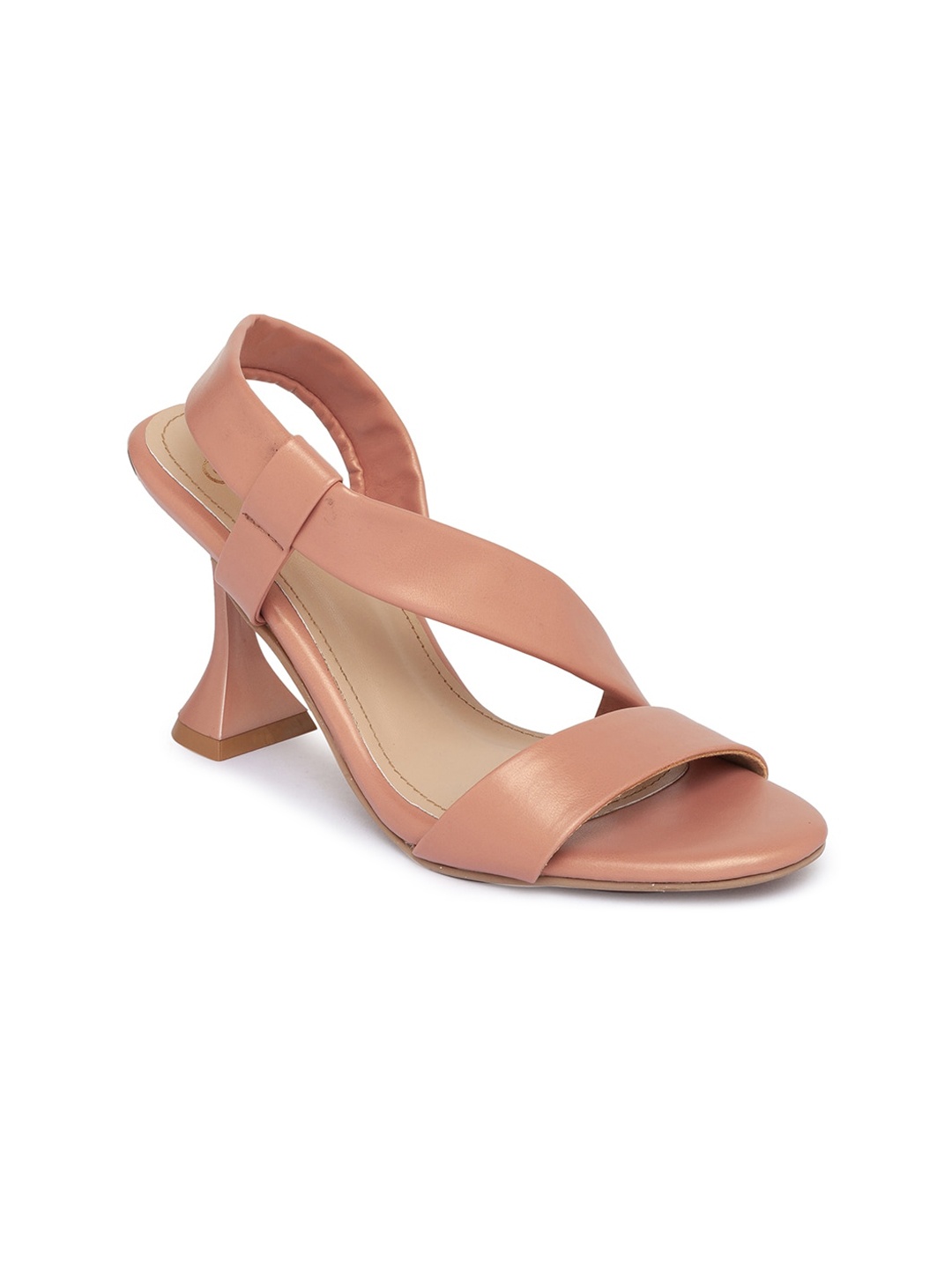 

Sole To Soul Peach-Coloured Block Sandals