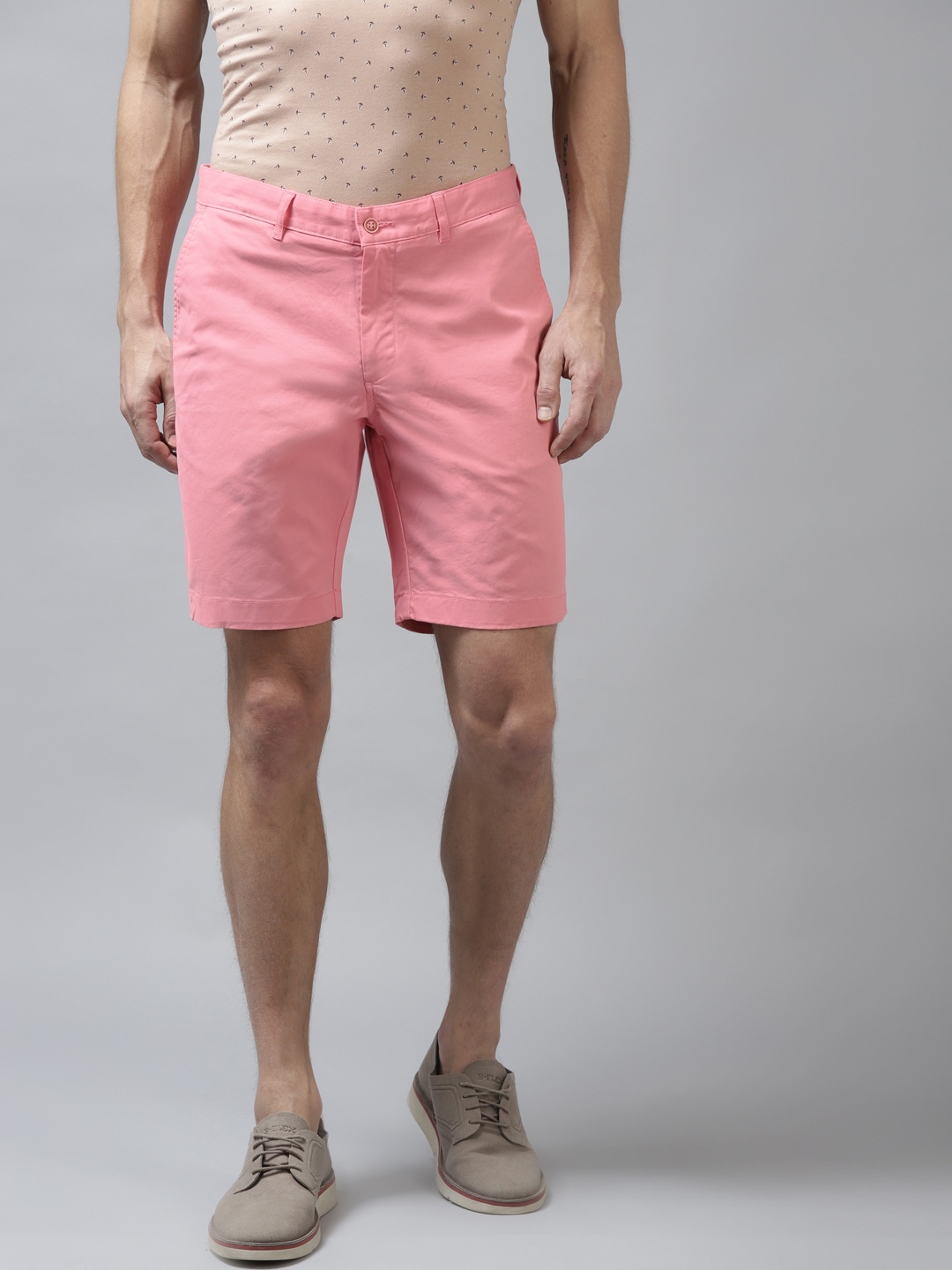 

Blackberrys Men Pink Bs-10 Slim Fit Chino Shorts