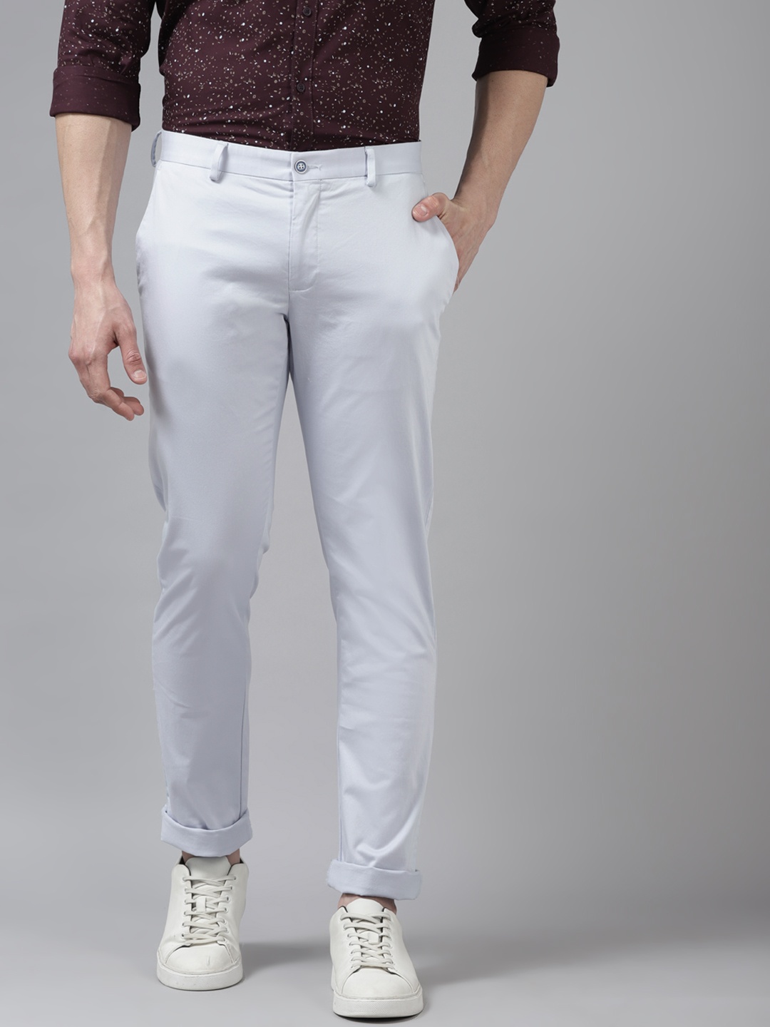 Blackberrys Men Blue B-95 Slim Fit Trousers