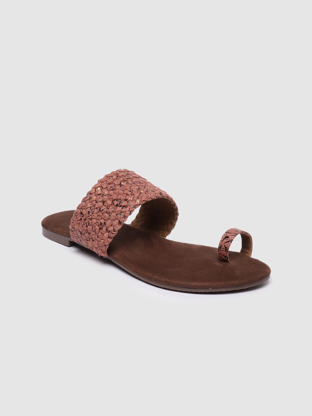 

Inc 5 Women Peach-Coloured Open Toe Flats