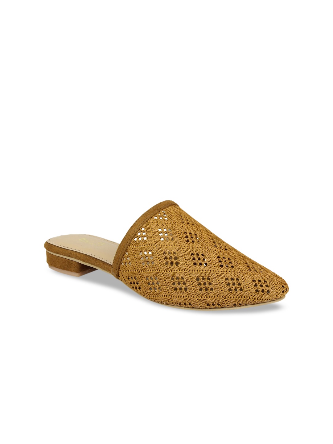 

Inc 5 Tan Ethnic Stiletto Mules