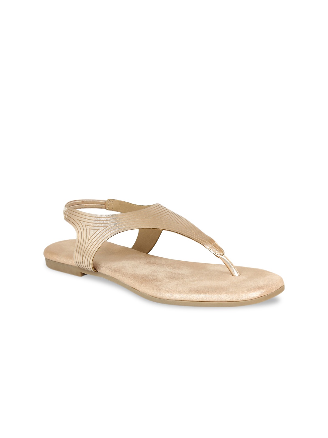 

Inc 5 Women Rose Gold T-Strap Flats