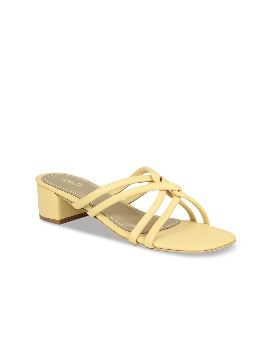 

Inc 5 Women Yellow Block Sandals