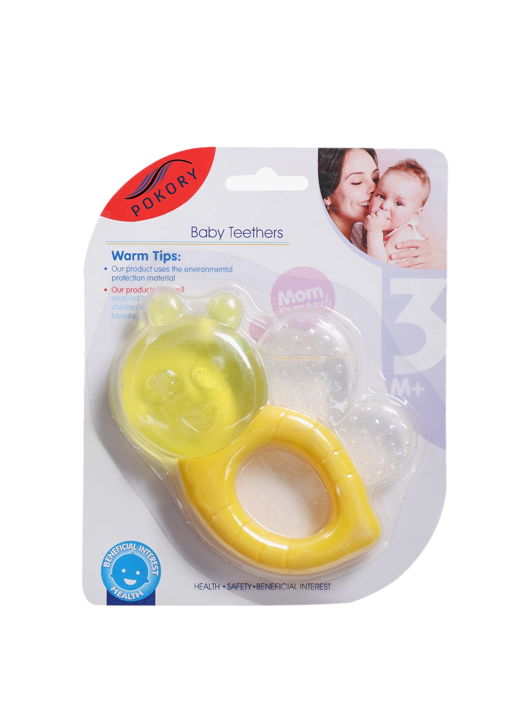 

POKORY Kids Yellow Honeybee Shaped Baby Teether