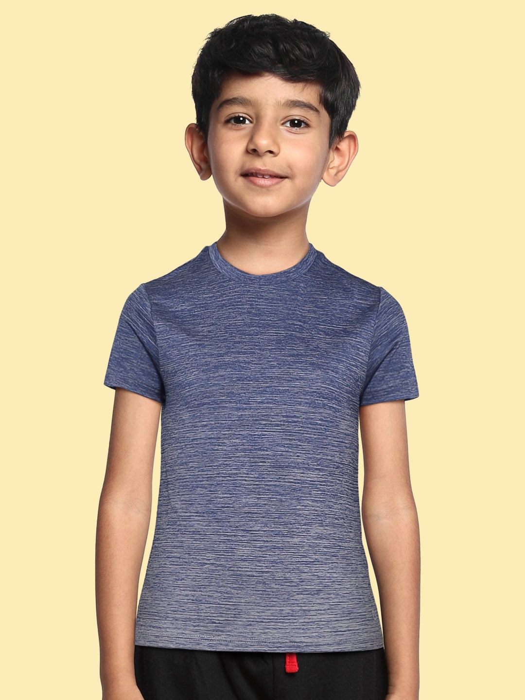 

Marks & Spencer Boys Navy Blue & Grey Solid T-shirt