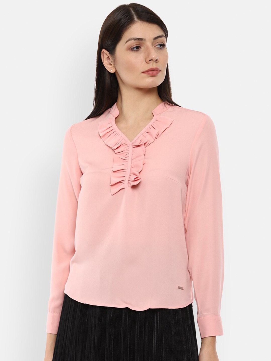 

Van Heusen Woman Women Pink Shirt Style Top