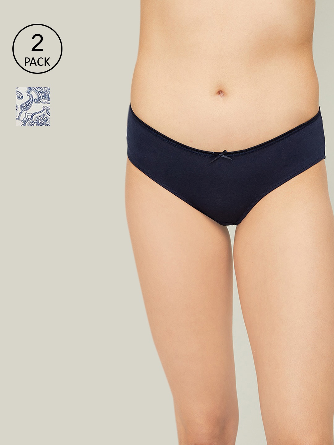 

Ginger By Lifestyle Pack of 2 Breifs, Navy blue