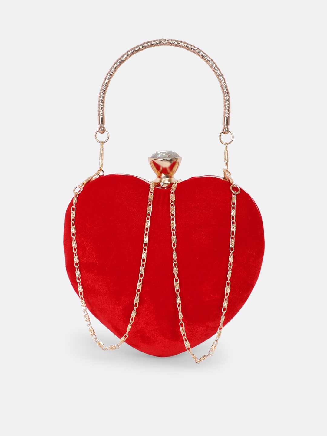 

ARTFLYCK Red & White Box Clutch