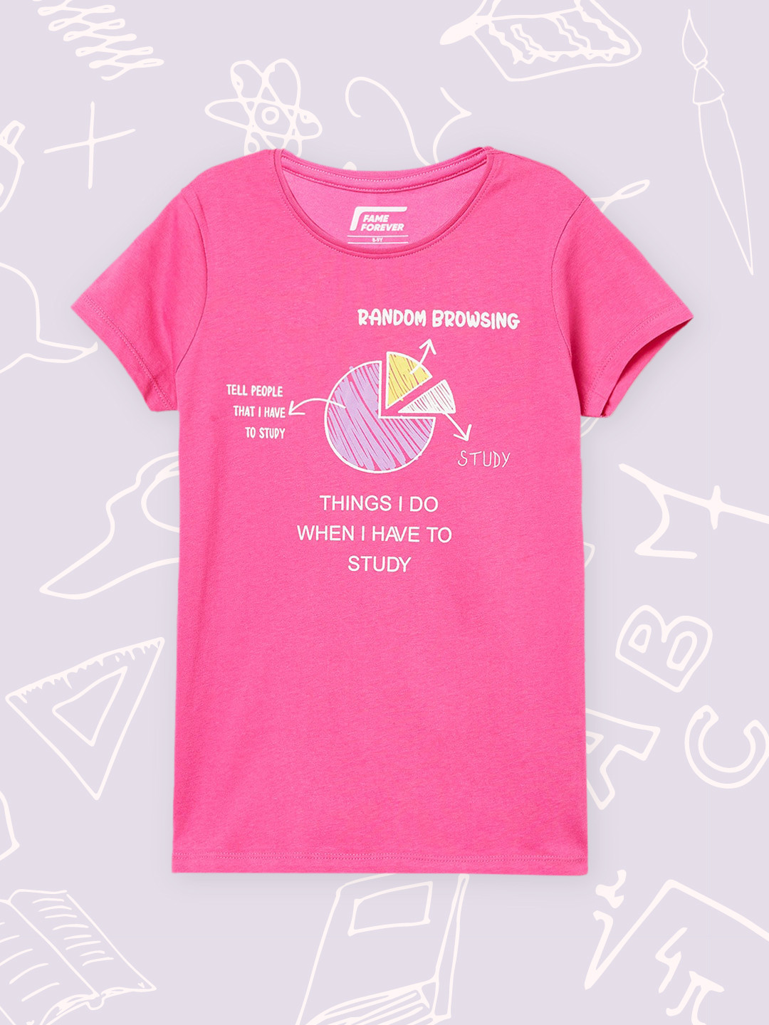

Fame Forever by Lifestyle Girls Pink Print Top