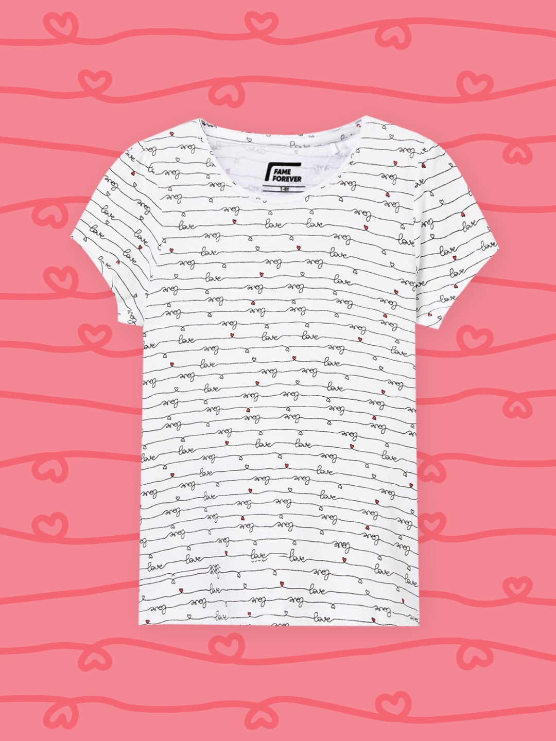 

Fame Forever by Lifestyle Girls White Striped Top
