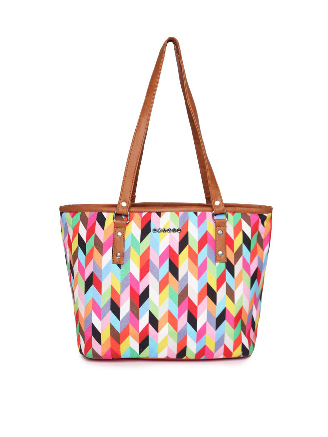

ASTRID Multicoloured Printed Shopper Tote Bag, Multi