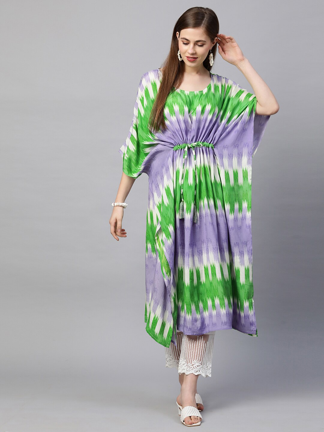 

FASHOR Woman Multicoloured Kaftan Midi Dress, Multi