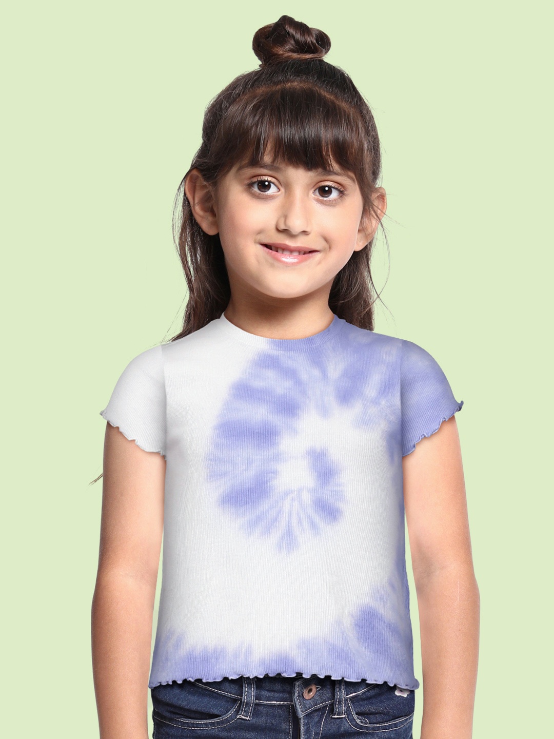 

Marks & Spencer Girls Blue & White Tie and Dyed T-shirt