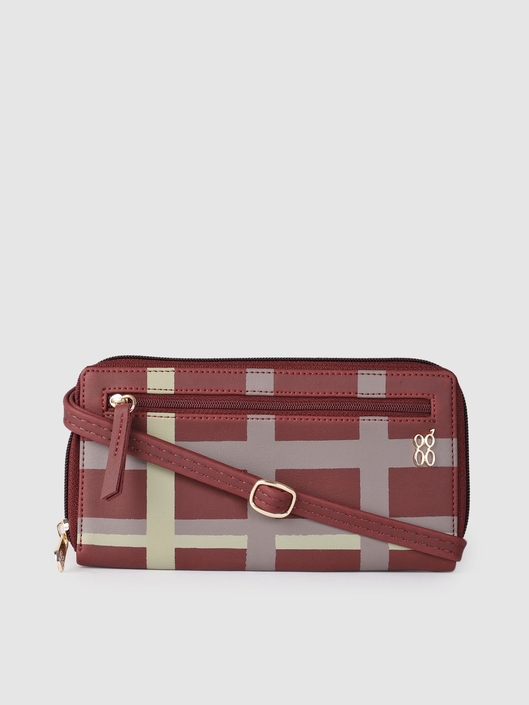 

Baggit Women Red Printed Zip Around Wallet