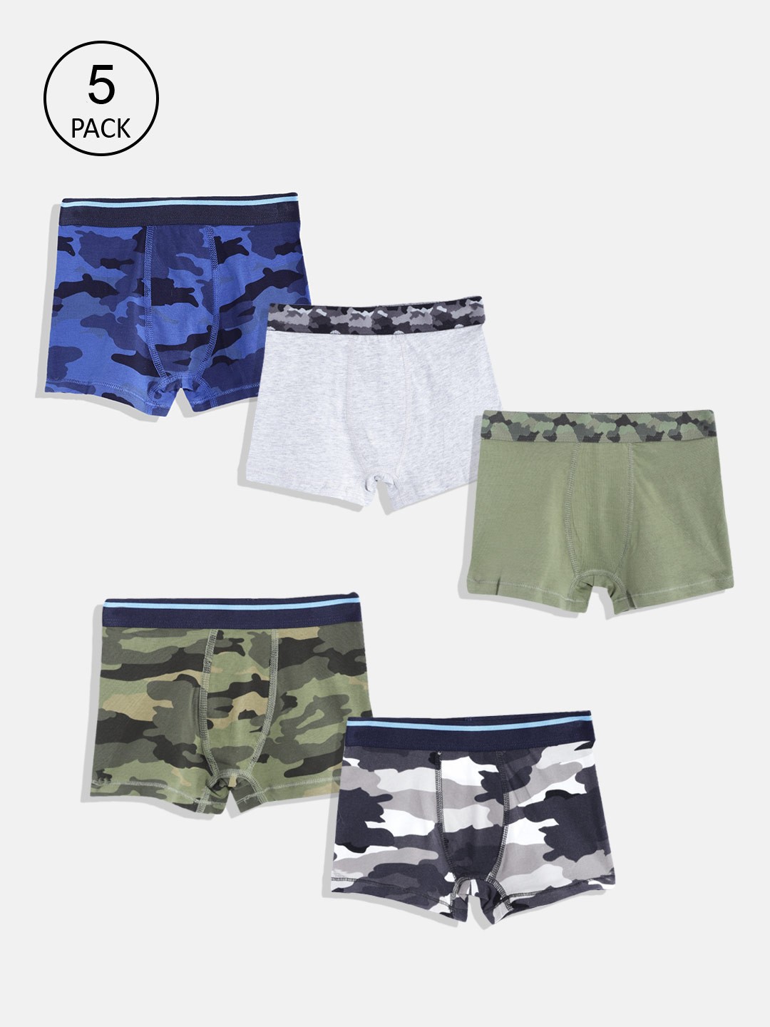 

Marks & Spencer Boys Pack of 5 Boxer Briefs, Grey