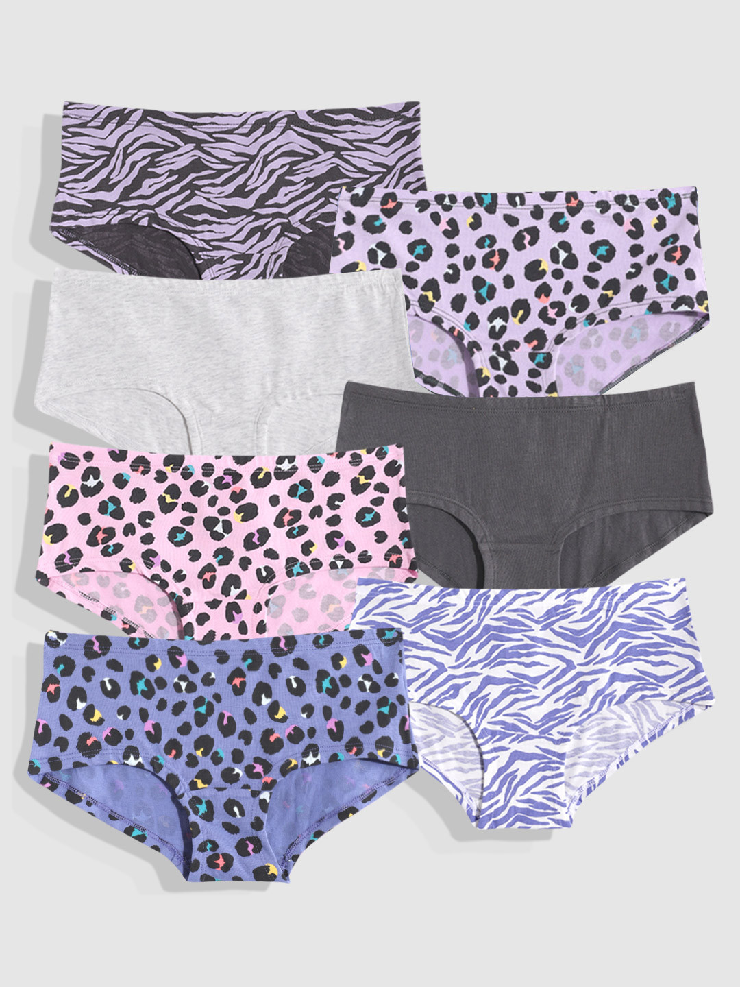 

Marks & Spencer Girls Pack Of 7 Printed Hipsters, Multi