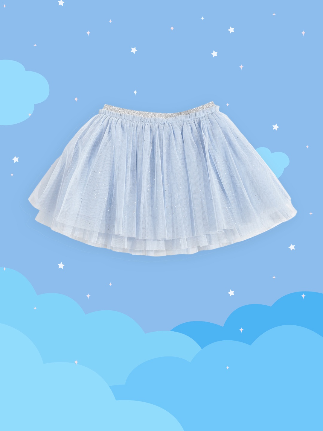 

Marks & Spencer Girls Blue Glittery Tulle Skirt