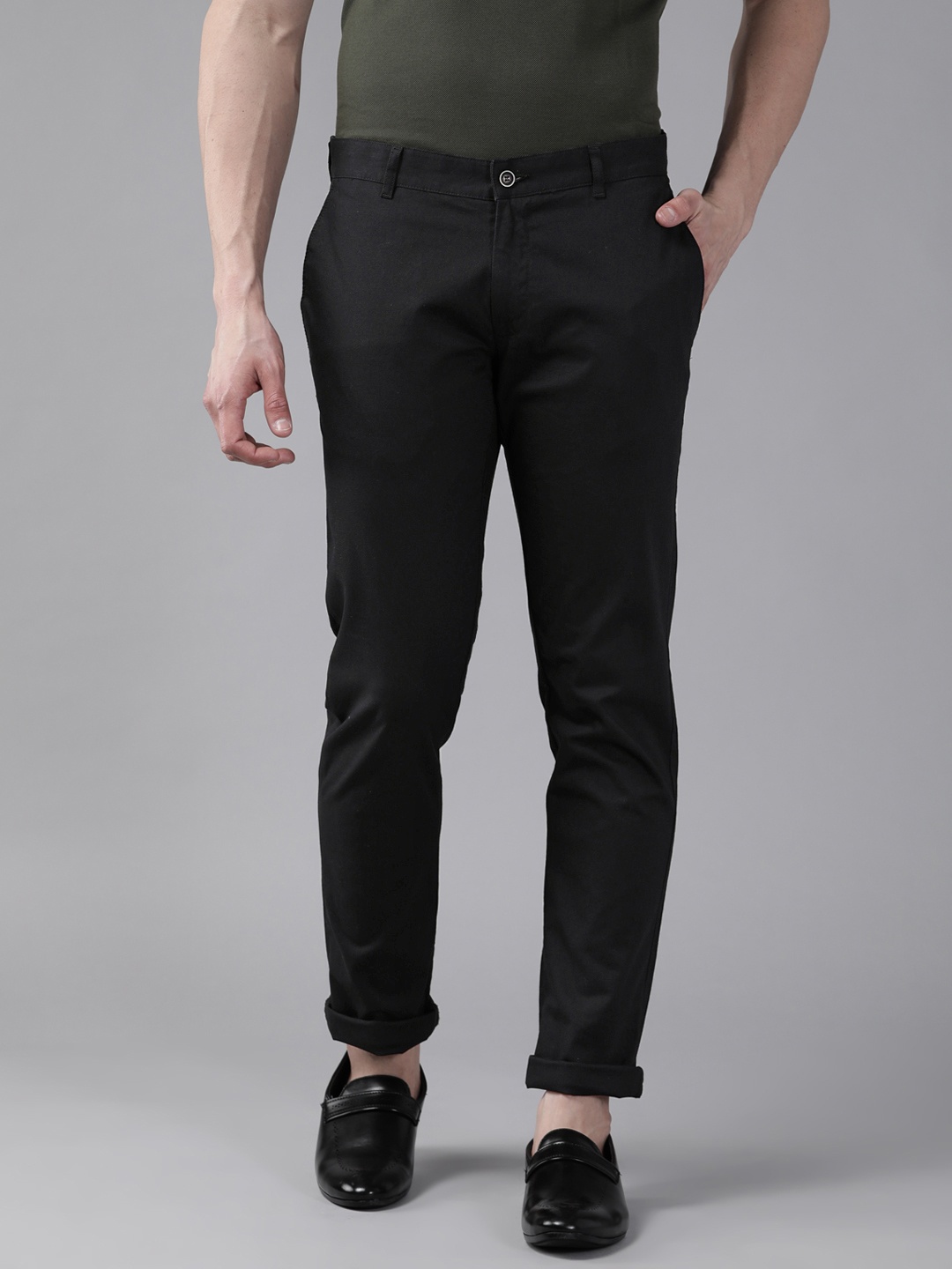 

Blackberrys Men Black B-91 Skinny Fit Trousers