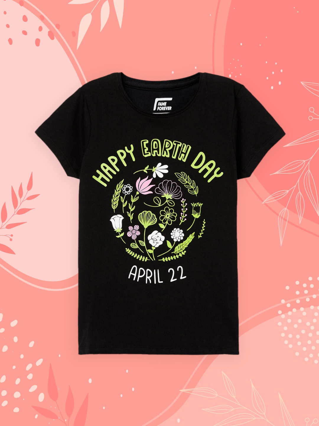 

Fame Forever by Lifestyle Girls Black Print Top