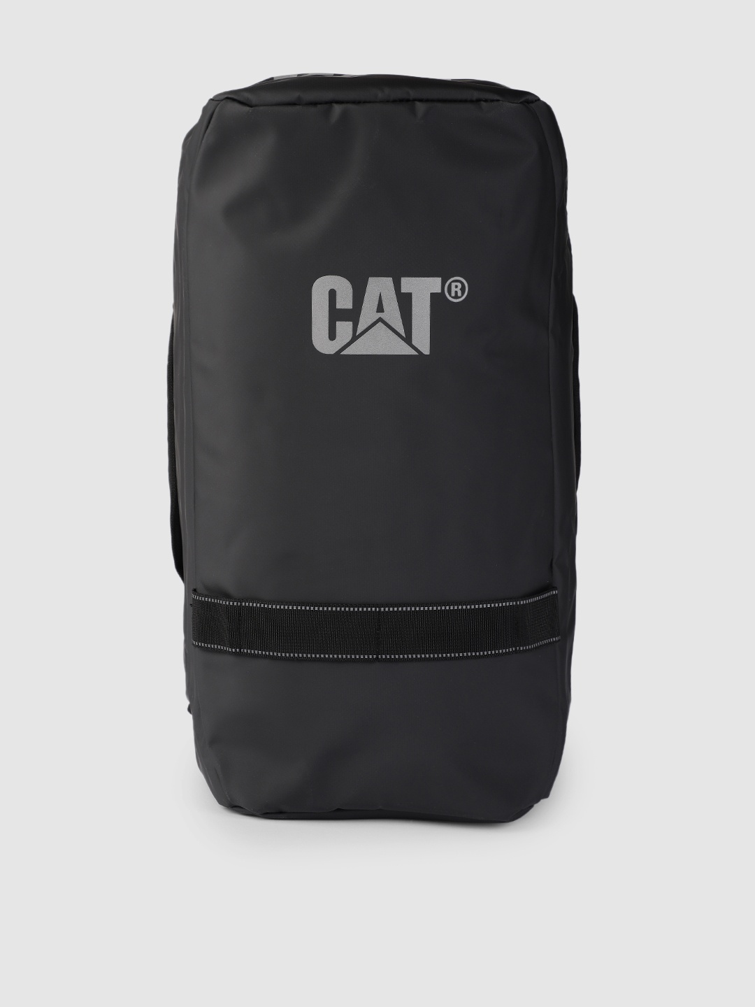 

CAT Unisex Black Brand Logo Print Dome Duffel Bag