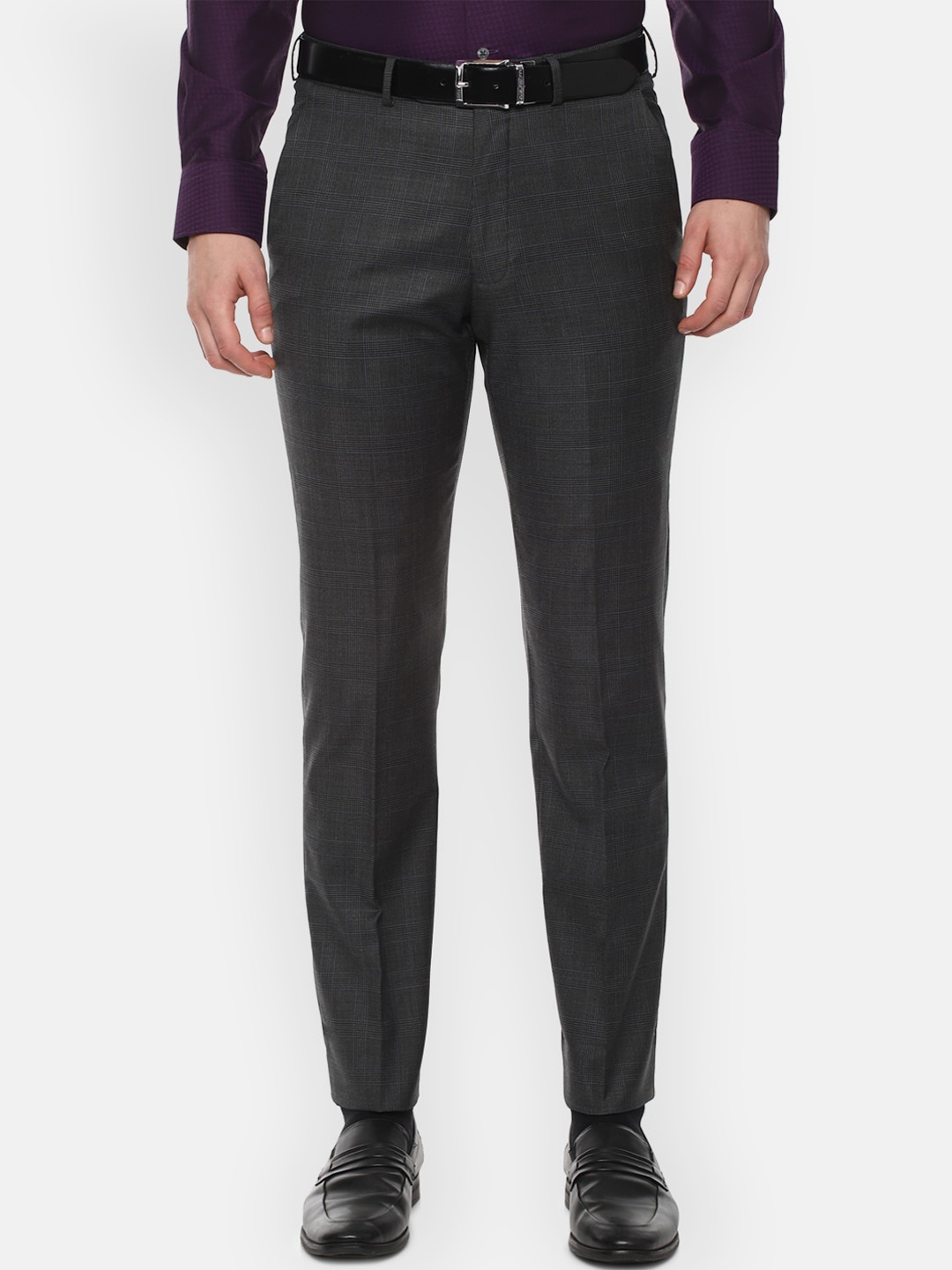 

Luxure by Louis Philippe Men Grey Slim Fit Trousers