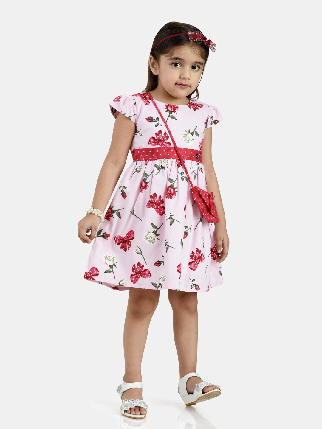 

Peppermint Pink Floral Dress